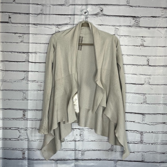 Rick Owens 100% New Virgin Wool Cardigan Oyster Draped Open Front Sz XS Designer,New Products : American Fashion Style Bags On Sale